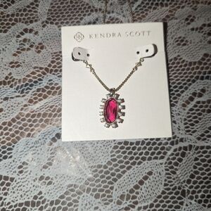 Kenda Scott ruby and gold necklace